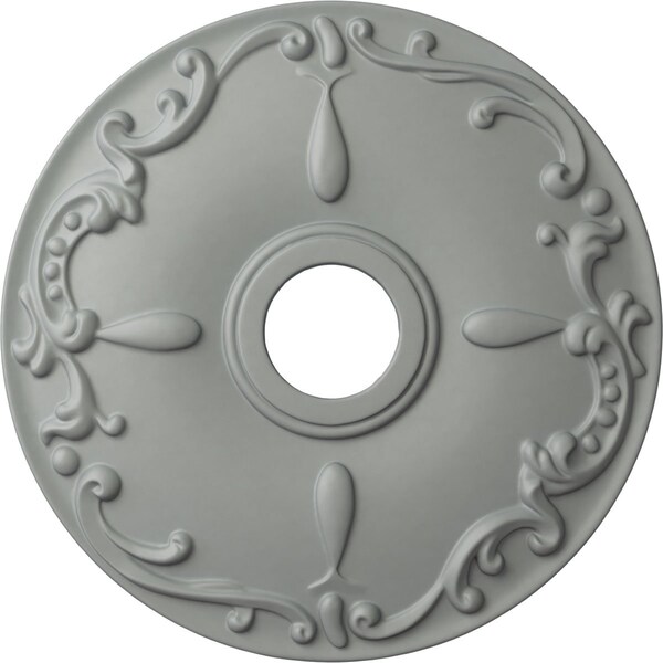 Ekena Millwork Kent Ceiling Medallion (Fits Canopies up to 5"), 18"OD x 3 1/2"ID x 1 1/4"P, Primed White CM18KE - main